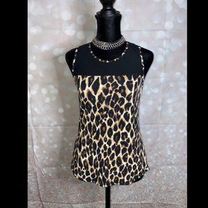 SMALL LEOPARD PRINT BLOUSE TANK TOP